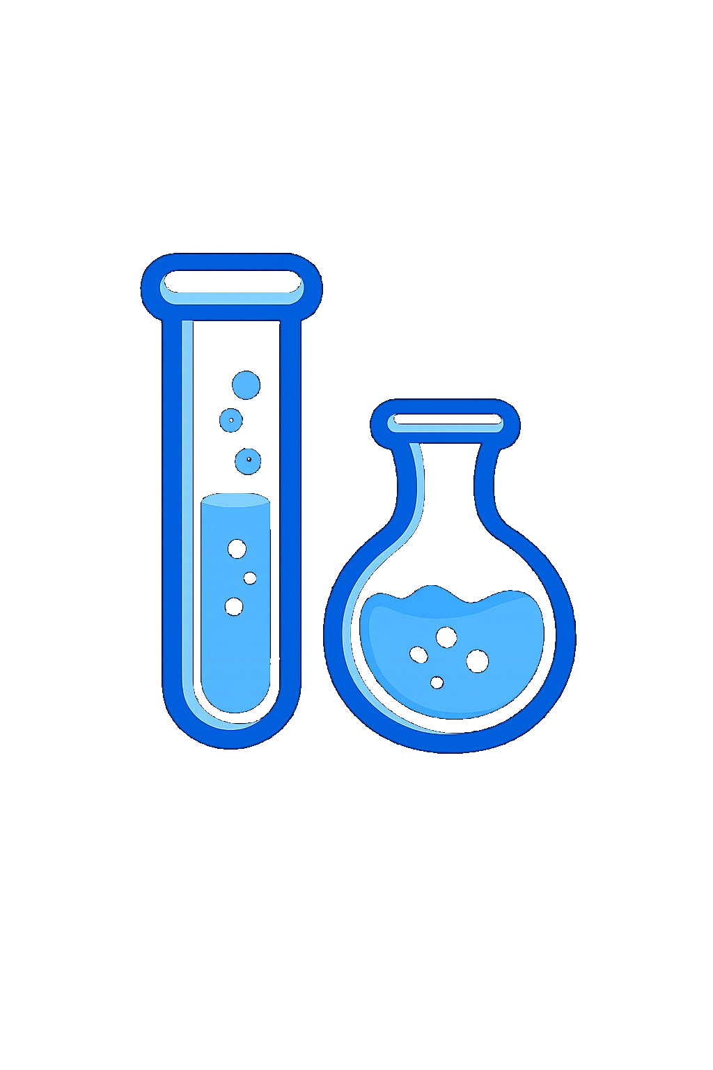 Chemical testing and balancing icon